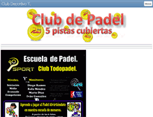 Tablet Screenshot of clubtodopadel.es
